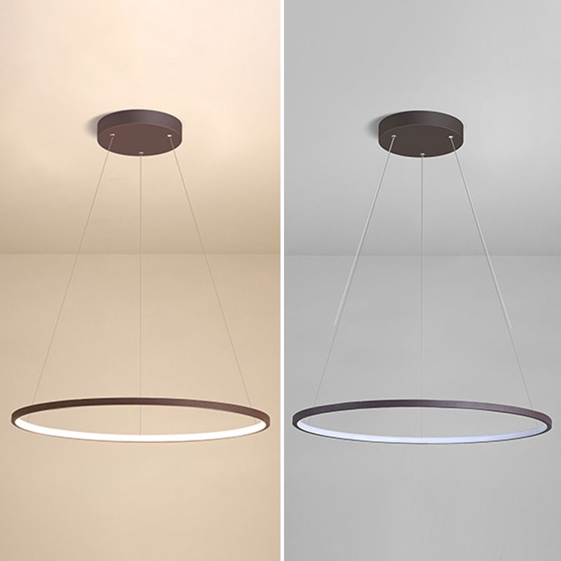 Ring Shape Pendant Light Fixture LED Suspension Lighting Fixture for Dinning Room