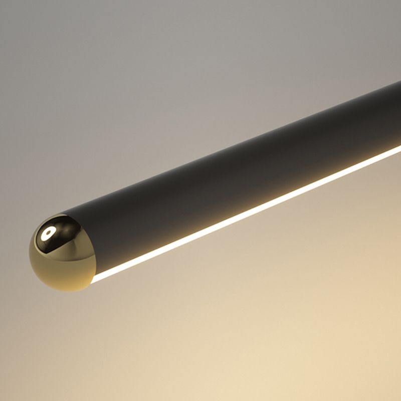 Metal Linear Shape Wall Mount Lighting Modern 1-Light Wall Mounted Light Fixture