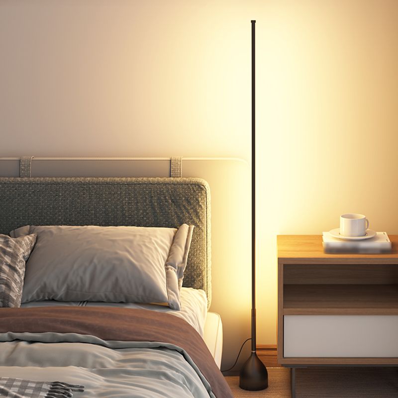 Moderne Bodenleuchte Form LED -Bodenboden Lampe mit Kieselgel Schatten für Schlafzimmer