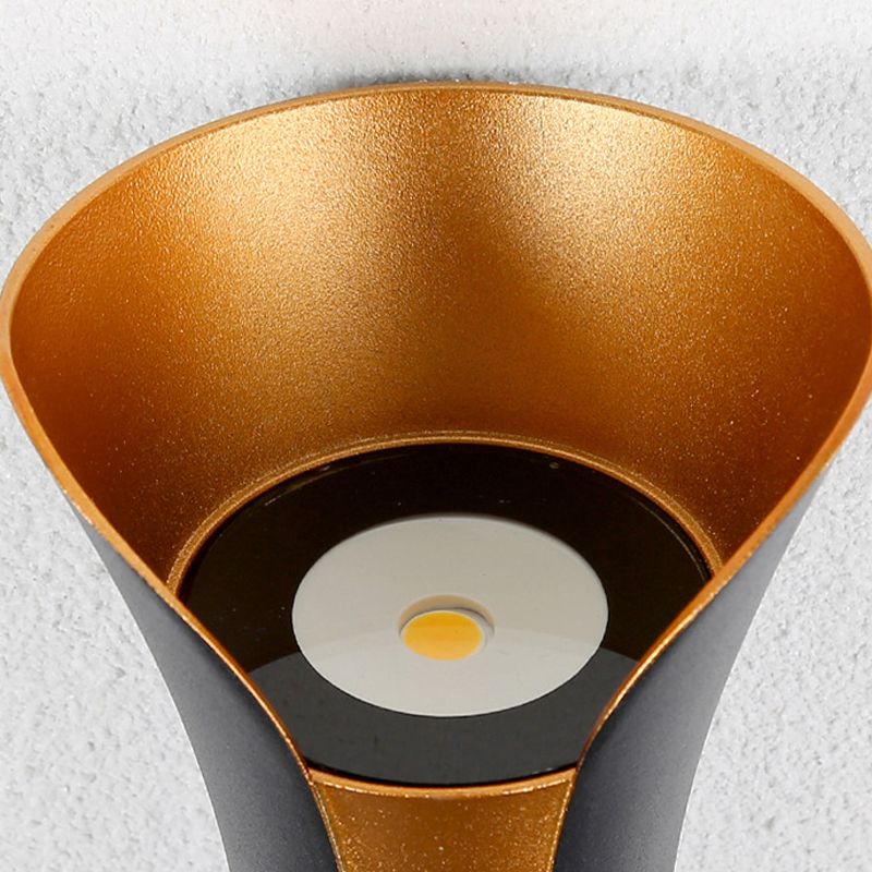 Contemporary Aluminum Wall Light Geometric Shape 2 Lights Wall Sconce for Bedroom