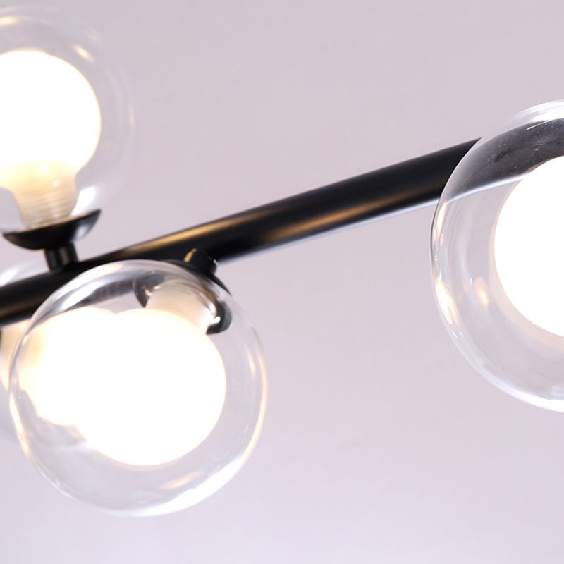 Islas contemporáneas Ligera simplicidad accesorio de iluminación colgante de vidrio para sala de estar