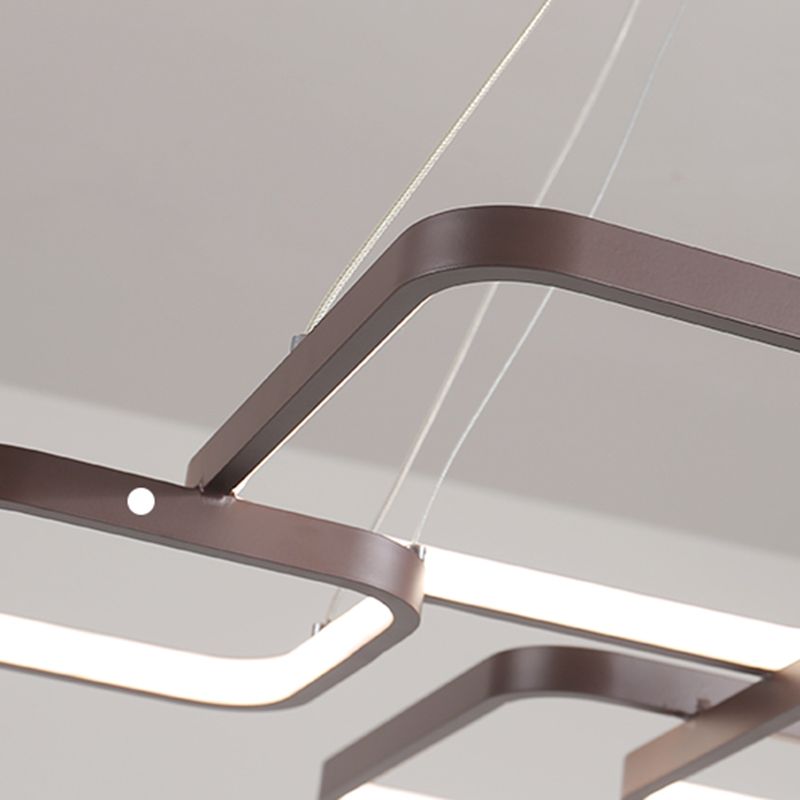 Multiple Squares Chandelier Lighting Fixtures Modern Chandeliers For Dining Room