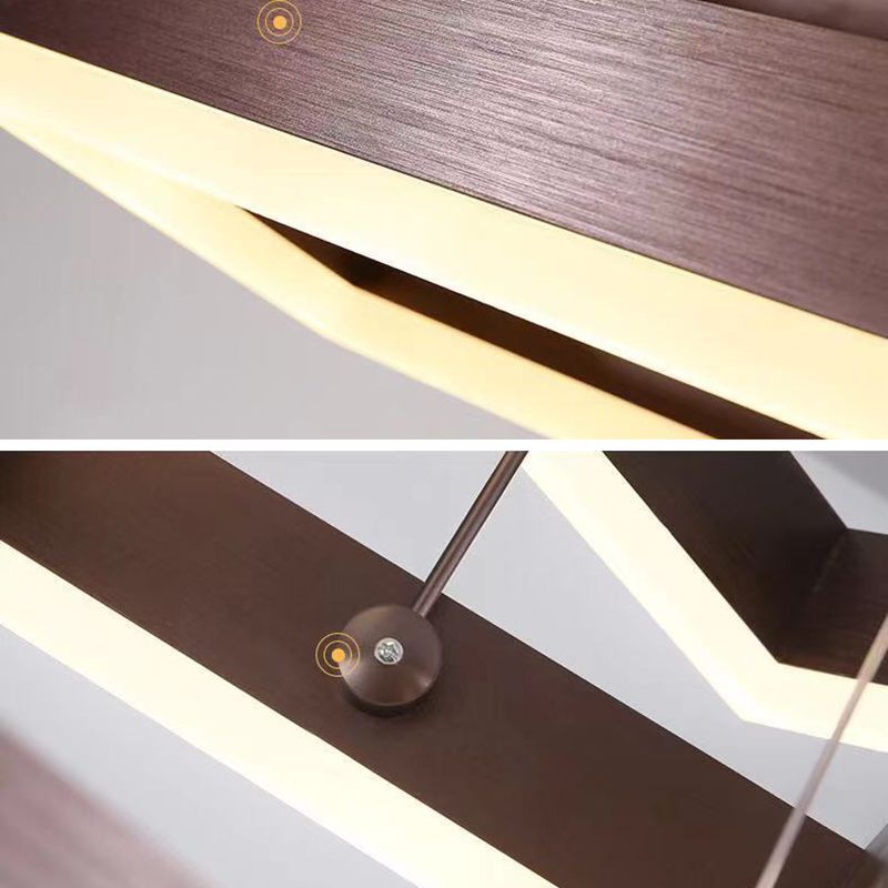 Luz de colgante de techo de múltiples capas modernas lámparas de colgantes de metal