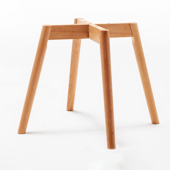 Fauteuil de salle à manger rembourré Fauteuil à dossier solide avec pieds en bois (Ensemble de 2)