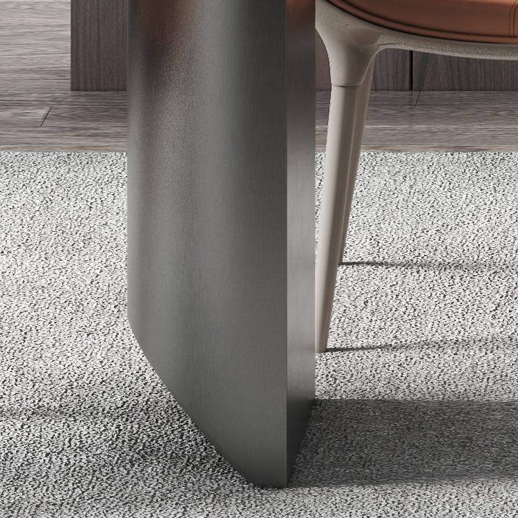 Modern Sintered Stone Dining Set Rectangle 1/2/5 Pieces Dining Set for Dining Areas