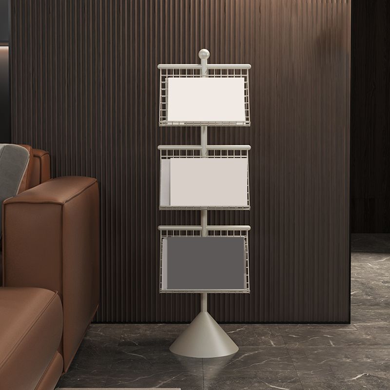 Glam Metal Shelf Bookcase Closed Back Book Shelf for Home Office