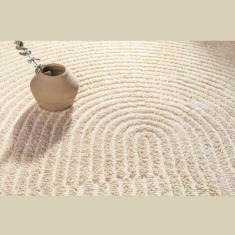 Stylish Grey Modern Rug Polyester Stripe Pattern Area Carpet Non-Slip Backing Rug for Home Decor