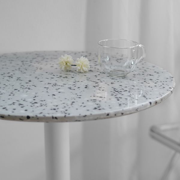 Metal Contemporary Dining Table Concrete Top Table for Dining Room