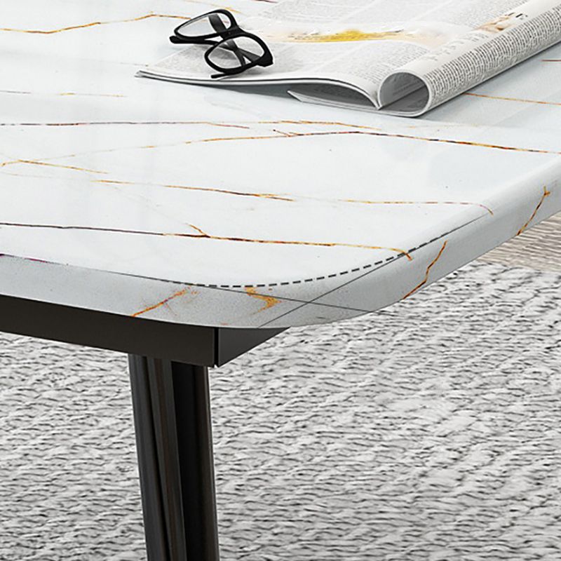 Four Legs Coffee Table Modern Minimalist Coffee Table for Living Room