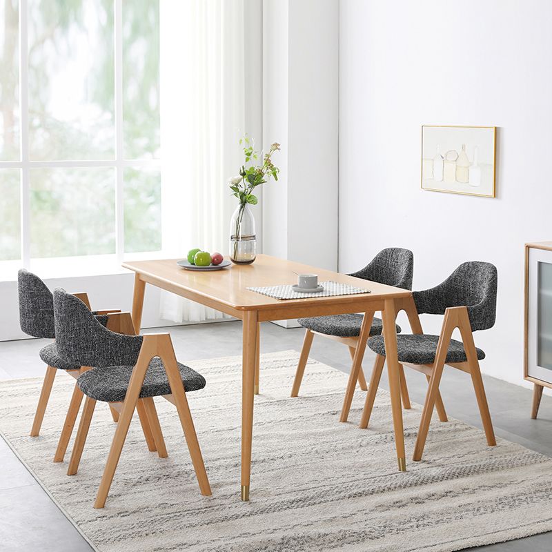 Modern Solid Wood Opening Back Dining Arm Chair Kitchen Dining Arm Chair