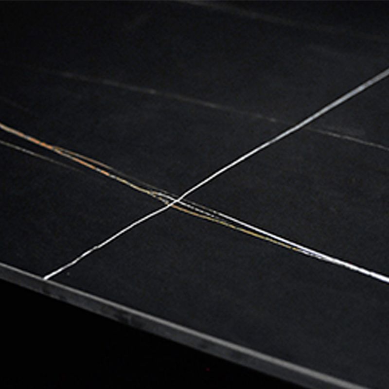 17.72" H Simple Stone Coffee Table Glam Rectangular Cocktail Table