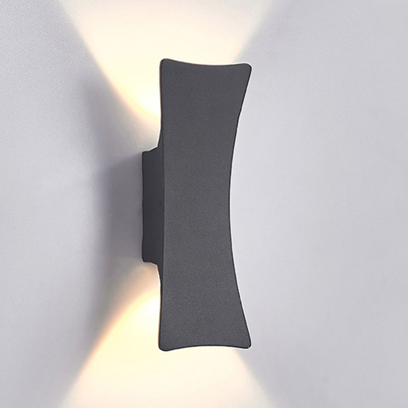 Moderne Aluminium Wandleuchten im Freien 2-Licht-Wandmontage für Garten