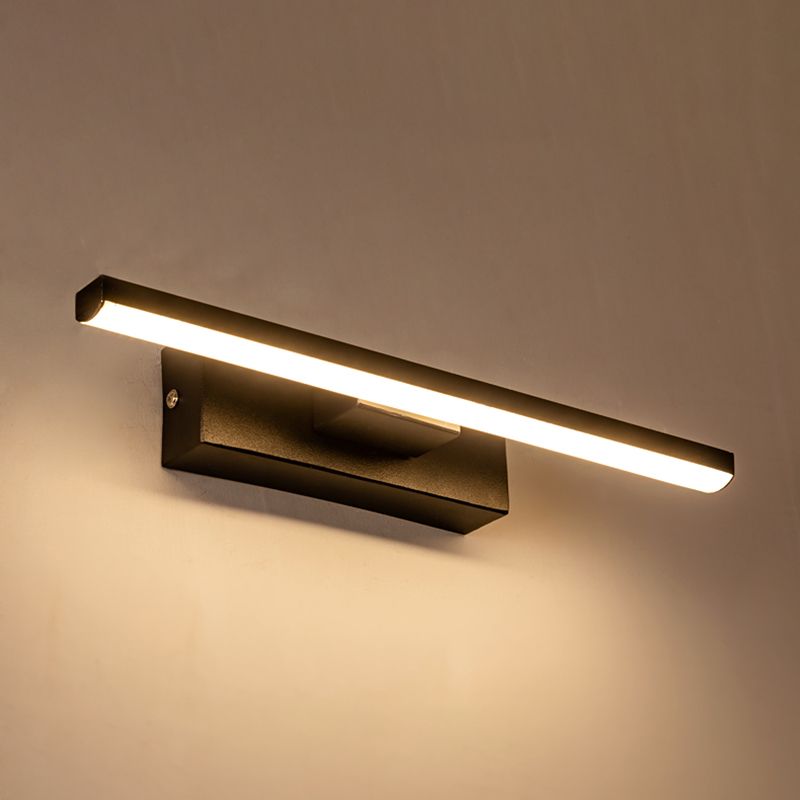 Modern Style Metal Wall Light Strip Rotatable LED Wall Sconce for Bedroom