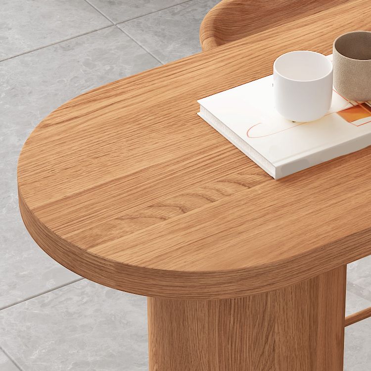 Industrial Style Wooden Bar Counter Table Dining Rectangle Table for Home