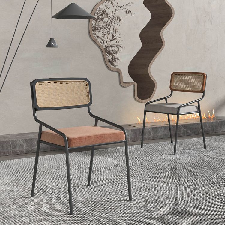 Modern Indoor Dining Room Chair Upholstered Armless Side Chair