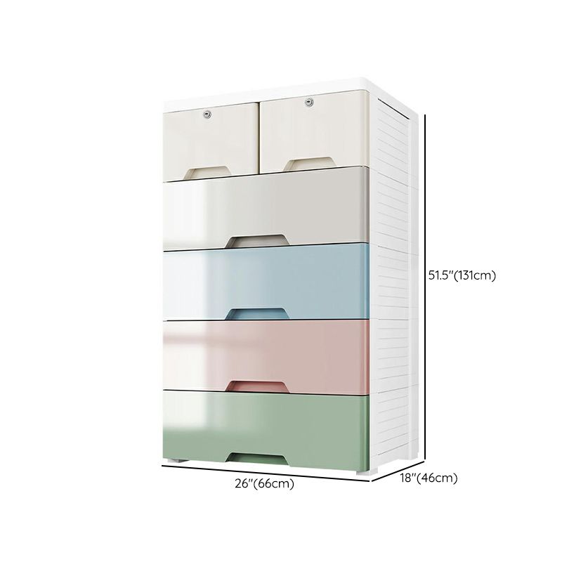 Plastic Storage Cabinet with Legs Modern Wardrobe Armoire for Home