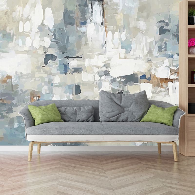 Beige Reclaimed Surface Wall Art Stain-Resistant Mural Wallpaper for Accent Wall