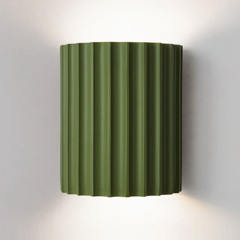 Medio cilindro Maledro de metal mata moderna macarons nórdicos 2 luces luz de pared montado en la pared