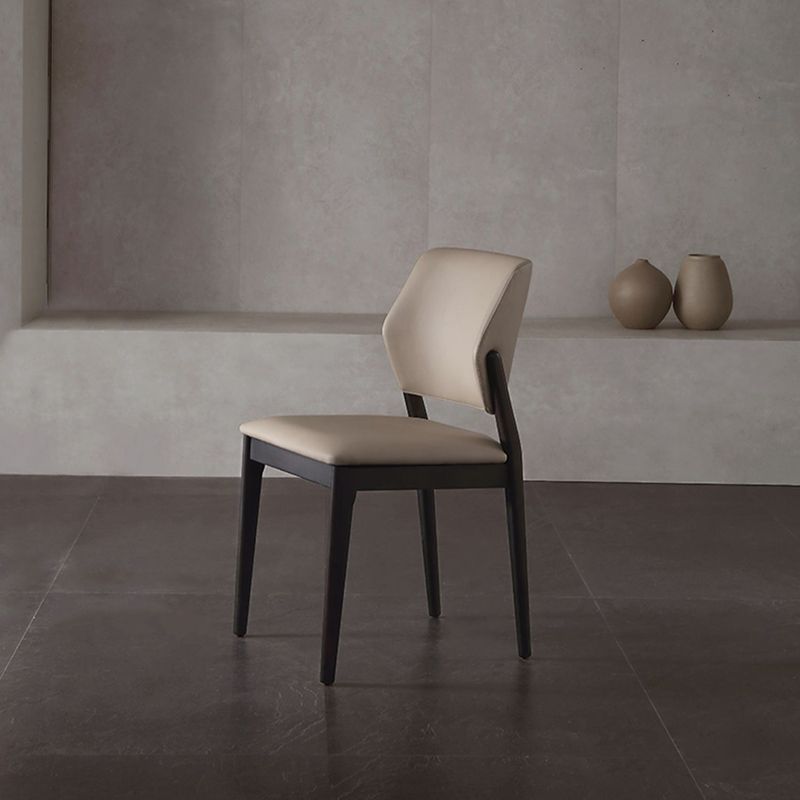 Contemporary Open Back Dining Chairs Indoor Upholstered Side Chair