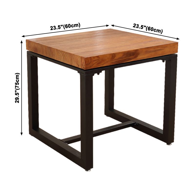 Industrieller Esszimmertisch Kiefer Massivholz Tisch mit Trestle Basis für das Abendessen in der Küche zu Hause