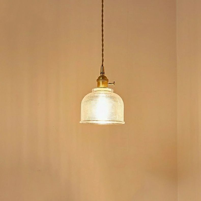 Modern Style Geometric Down Lighting Glass 1 Light Hanging Ceiling Lights