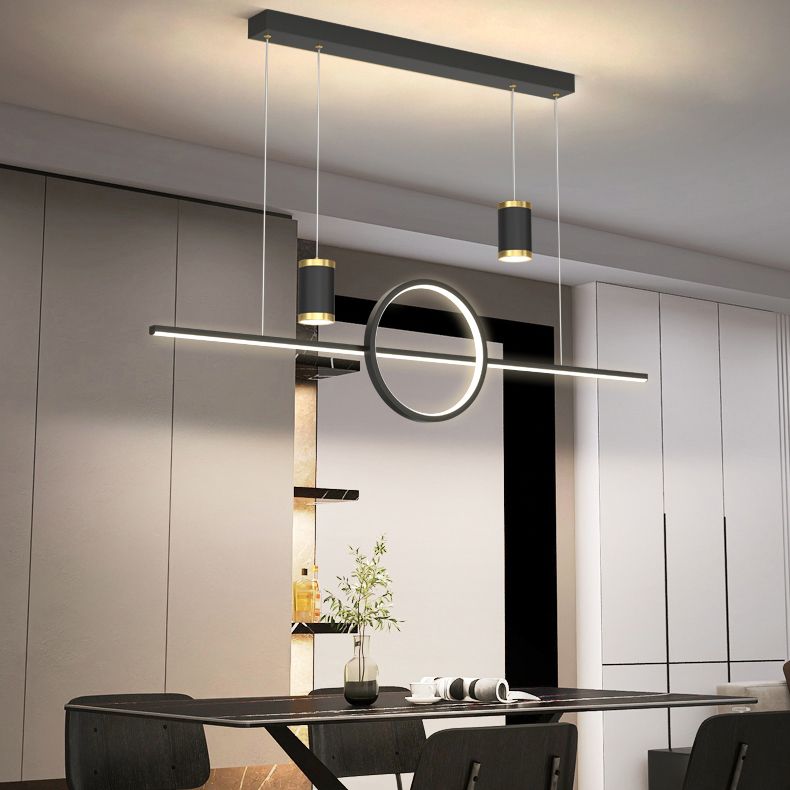 Contemporary Kitchen Pendant Lights Linear Chandelier Island Light Fixtures
