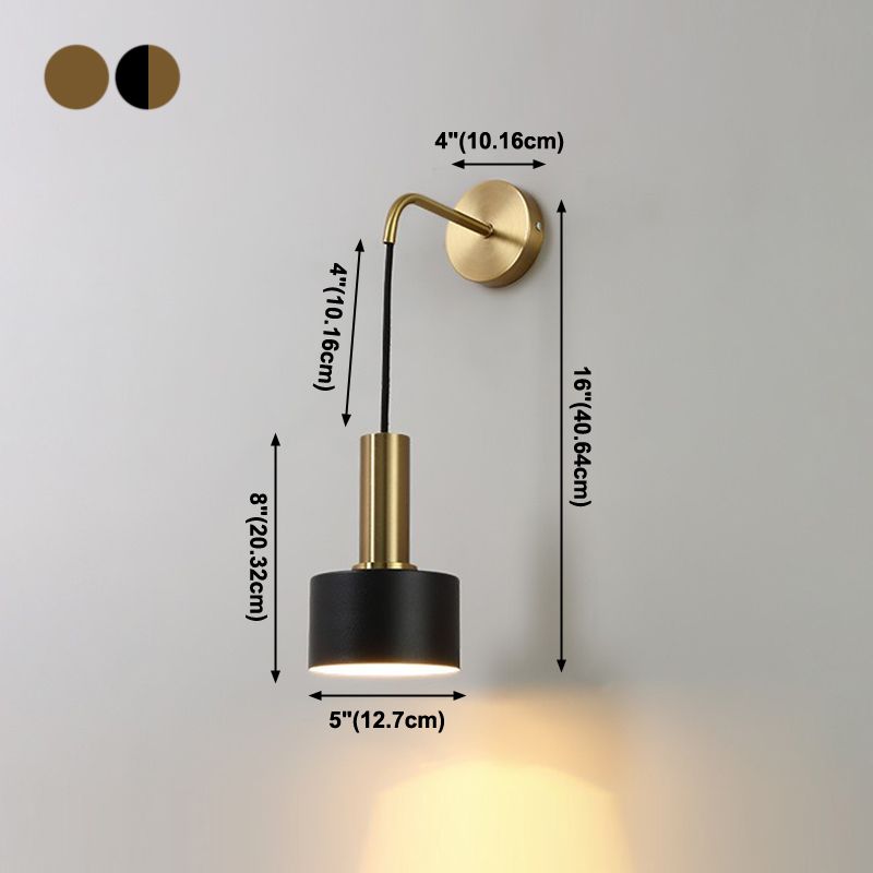 Éclairage mural de lecture en métal géométrique