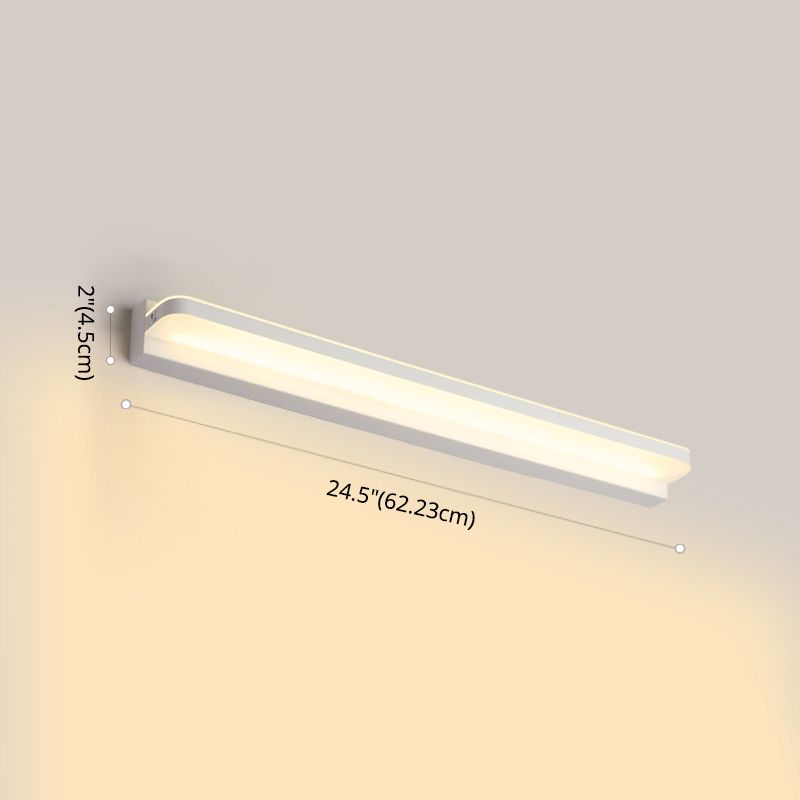 Lineare Waschtischbeleuchtung Ideen moderne Wandlampe in mehreren Sichtlosen für Badezimmer