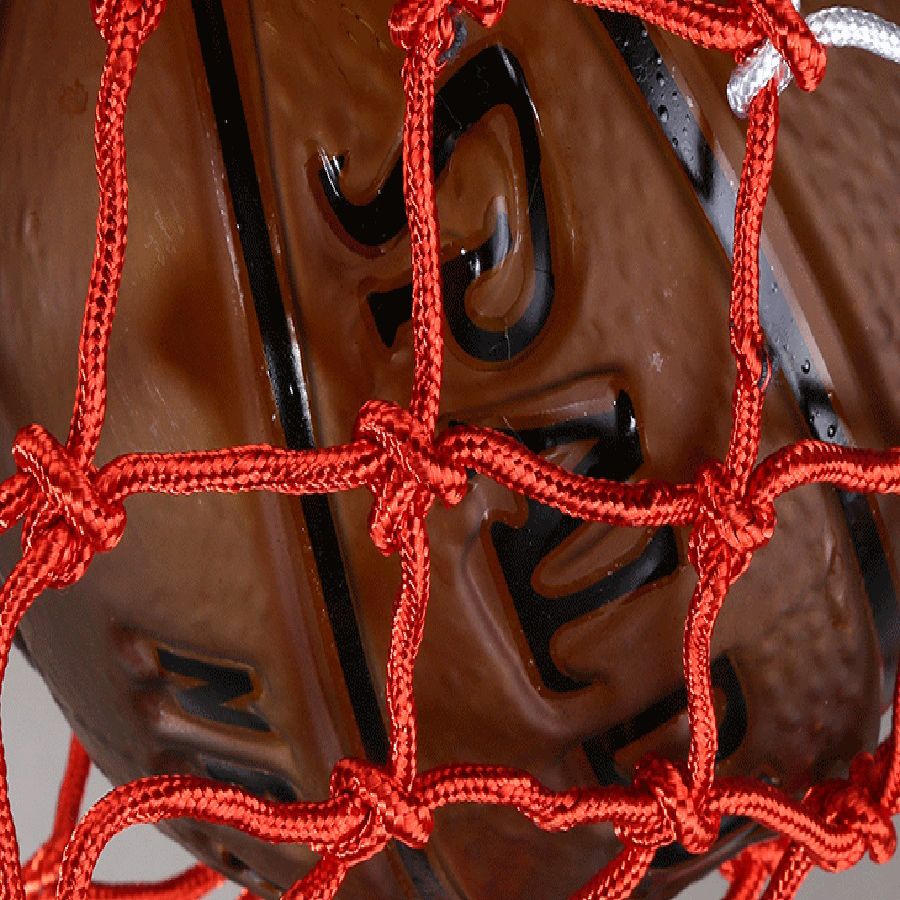 Creative Glass Basketball Shaped Suspended Light with Nets Single Light Decorative Arts Hanging Light for Bar