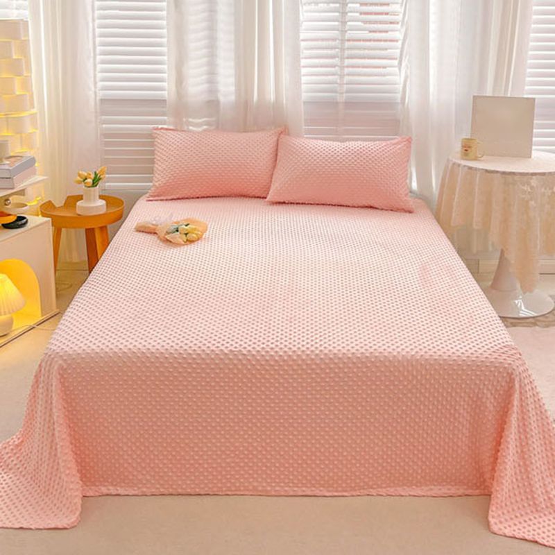 Flannel Sheet Set Whole Colored Soft Breathable Fade Resistant Bed Sheets
