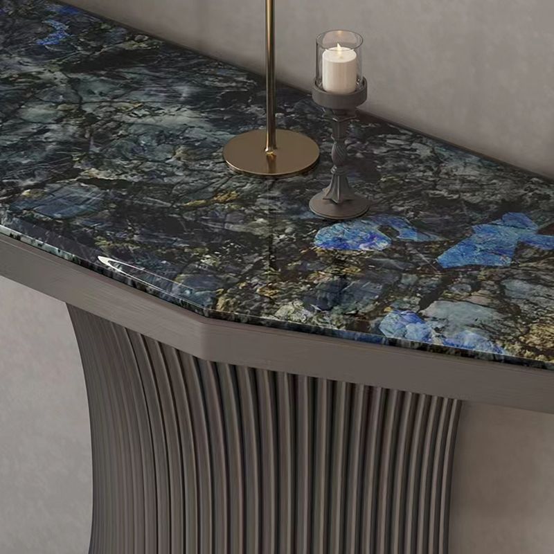 Geometric Shape Contemporary Console Table Stone Console Sofa Table for Hall