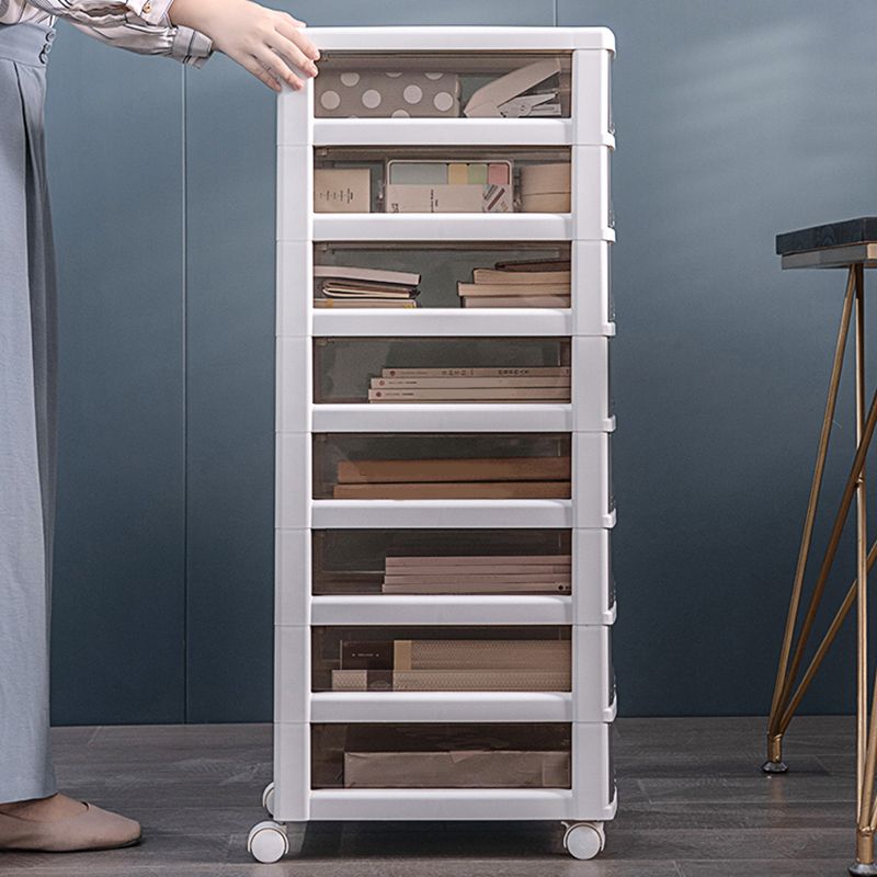 Vertical Transparent Filing Cabinet Contemporary Plastic Drawers File Cabinet