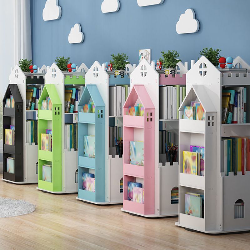 Scandinavian Open Back Standard Bookshelf Engineered Wood Bookcase for Study Room