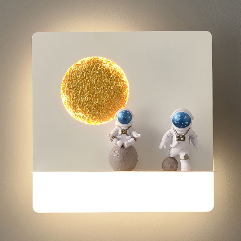 Modern Style Geometry Shape Wall Sconce Metal 1 Light Sconce Lighting for Bedroom