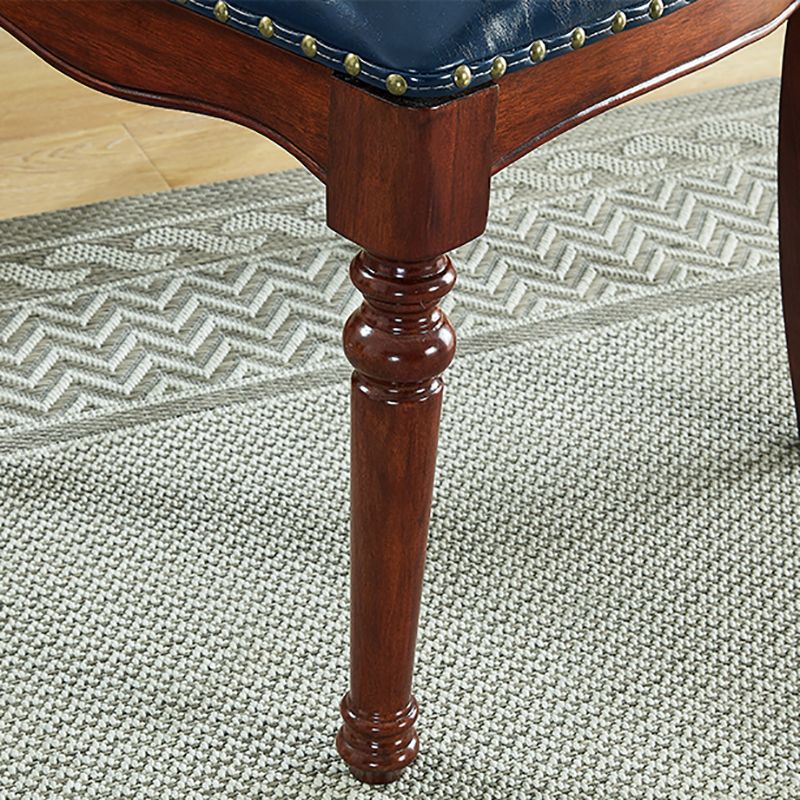 Silla lateral de cuero tradicional para restaurante Silla de comedor con respaldo cruzado natural
