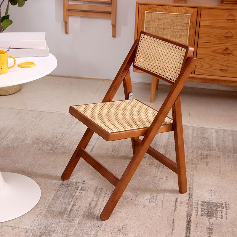 Silla de madera de haya de estilo tradicional, silla de cocina individual con respaldo abierto