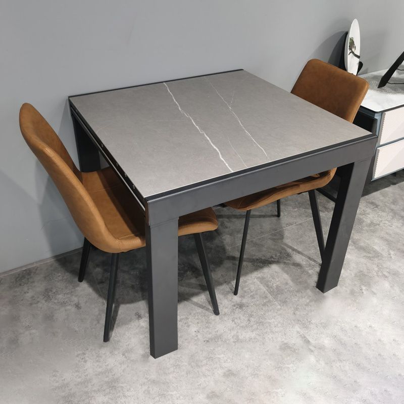Industrial Square 35.5 '' Esstisch Stein Ausleitbare Esszimmersammlung