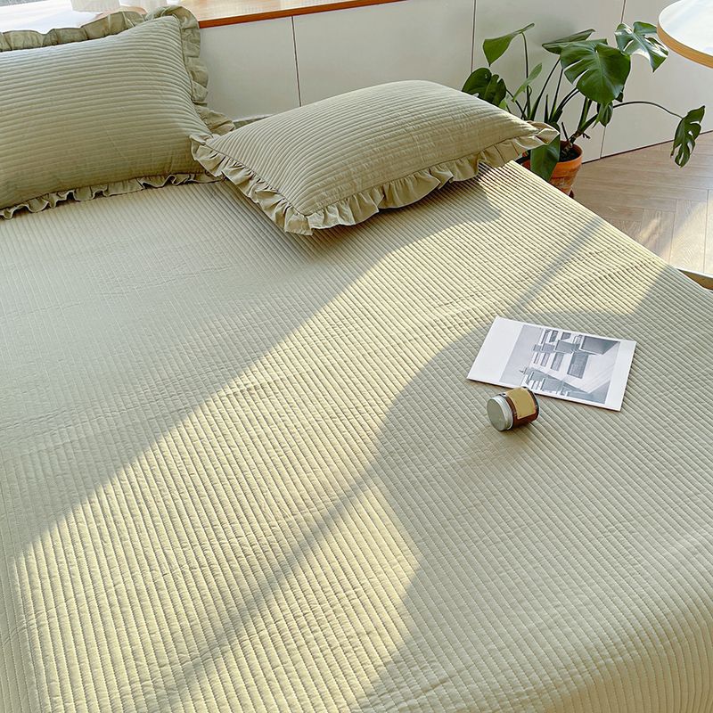 Elegant Cotton Sheet Set Solid Color Fitted Sheet for Bedroom