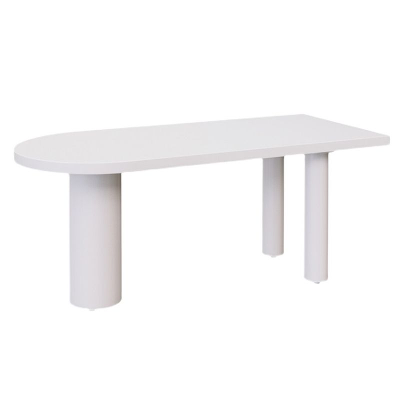 Solid Wood Contemporary Freeform Table Pine Wood Top Indoor Table for Dining Room