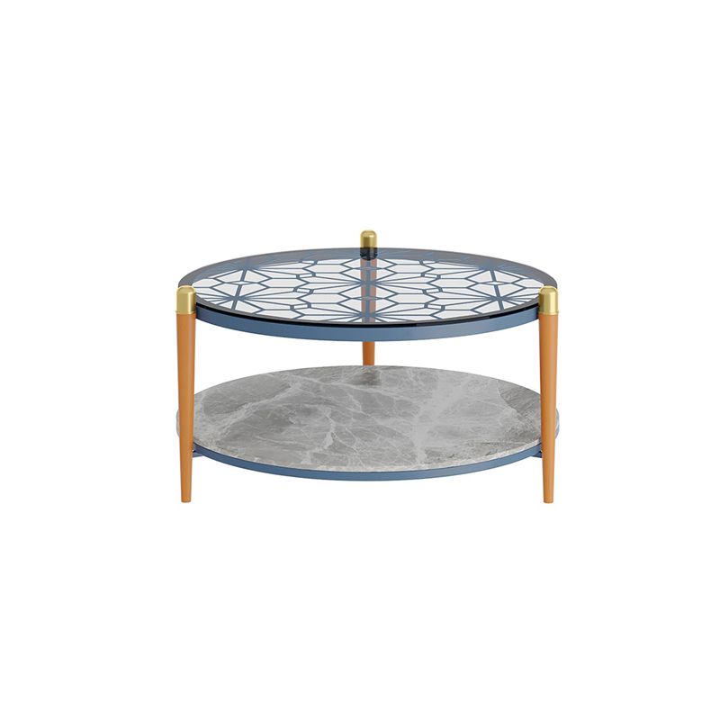 Contemporary Round  Coffee Table  3 Legs Cocktail Table for Home