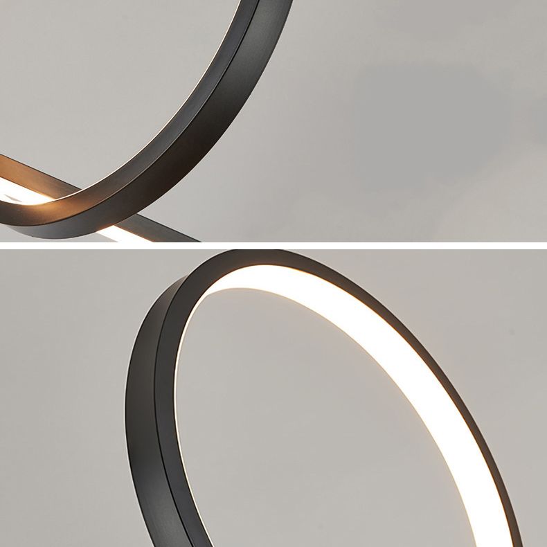 Modern Minimalist Style Linear Island Light Fixture Metal Pendant Light