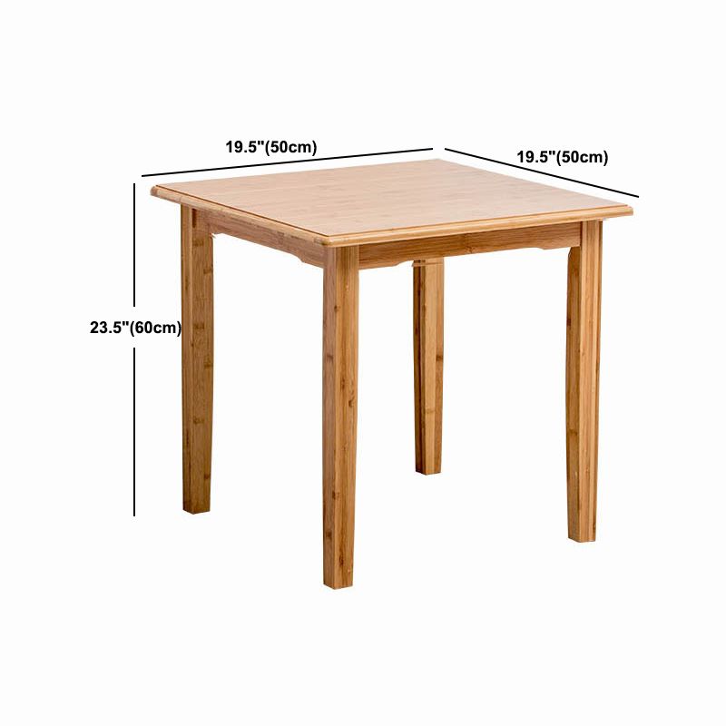Nordic Rectangular Wooden Coffee Table 4 Legs Natural Cocktail Table