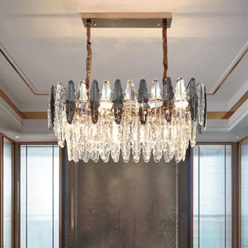 Gold Biseled K9 Crystal Lighting Lighting Accesorios de iluminación contemporáneos de la isla