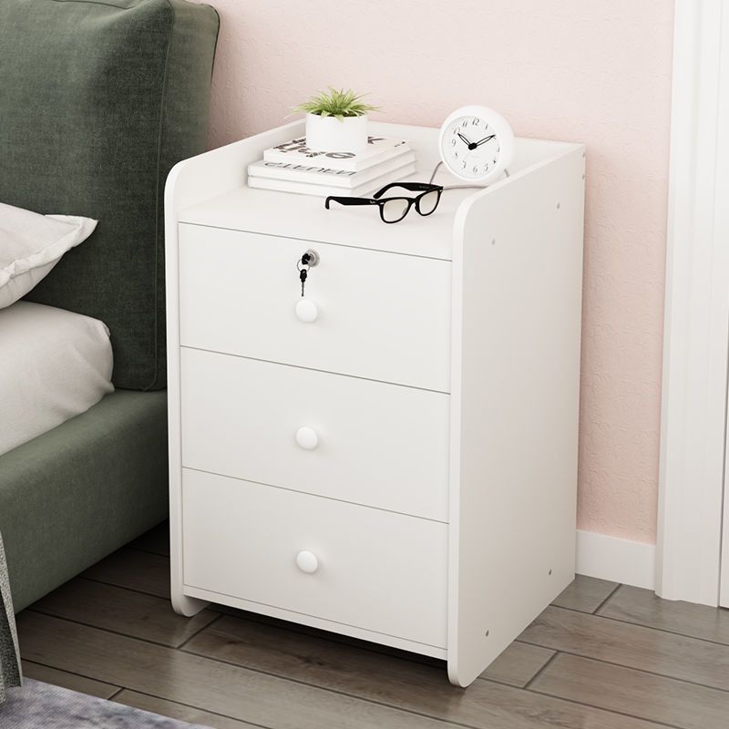 Modern Nightstand Wooden Night Table with Drawers for Bedroom