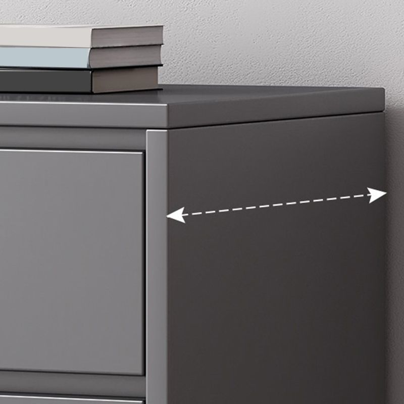 Contemporary Rectangle Accent Chest, Wooden Chest in Grey with Drawers