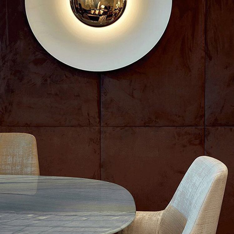 Circular Wall Light Sconces Nordic Minimalist Style Metal Sconces