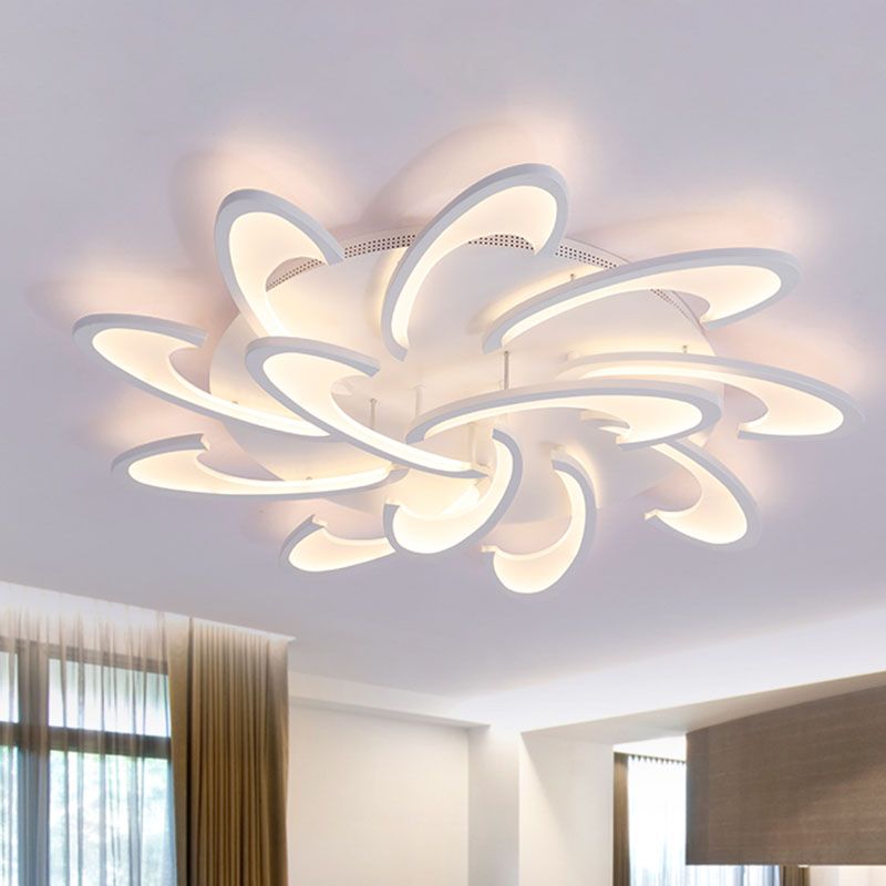 Windmolen inbouwplafondlamp modern acryl 3/6/12-licht woonkamer inbouwverlichting in warm/wit/natuurlijk licht