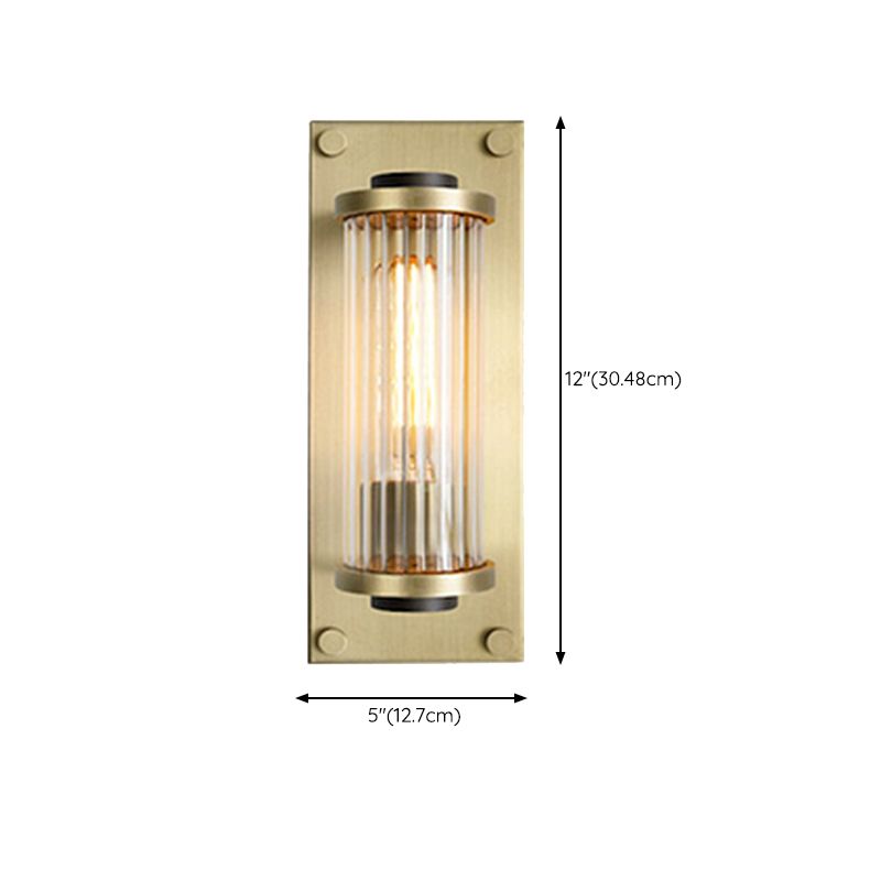 Metal and Crystal Wall Mounted Fixture Post Modern 1 / 2 - Light Wall Sconce
