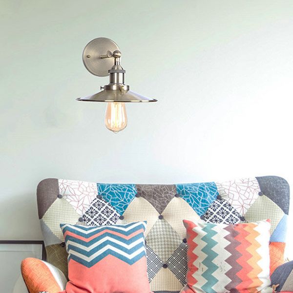 Éclairage mural géométrique Verre de style moderne 1 La tête de la tête luminaire monté en bronze en bronze