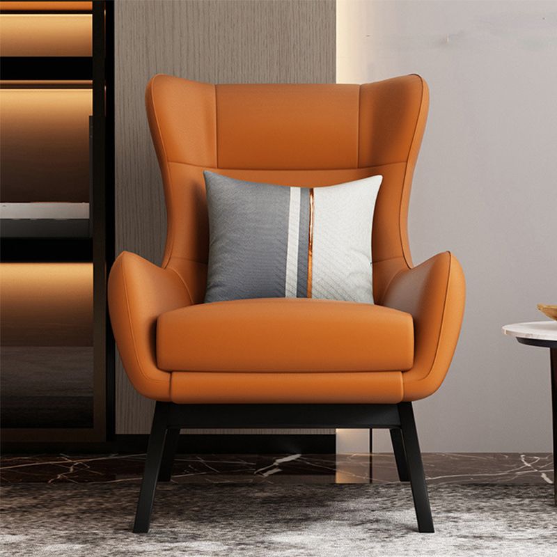 Glam 27.56" Wide Pillow Back Sponge Flared Arms Wingback Chair